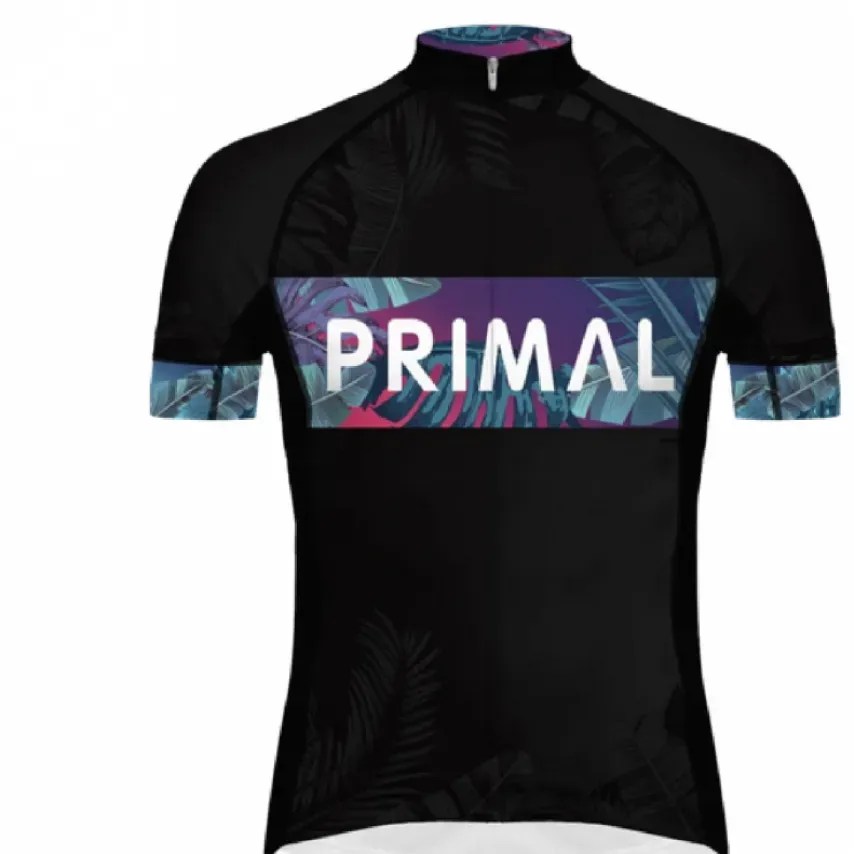 Primal Wear Midnight Tropics Men's Full Zip Evo 2.0 Race Fit Cycling