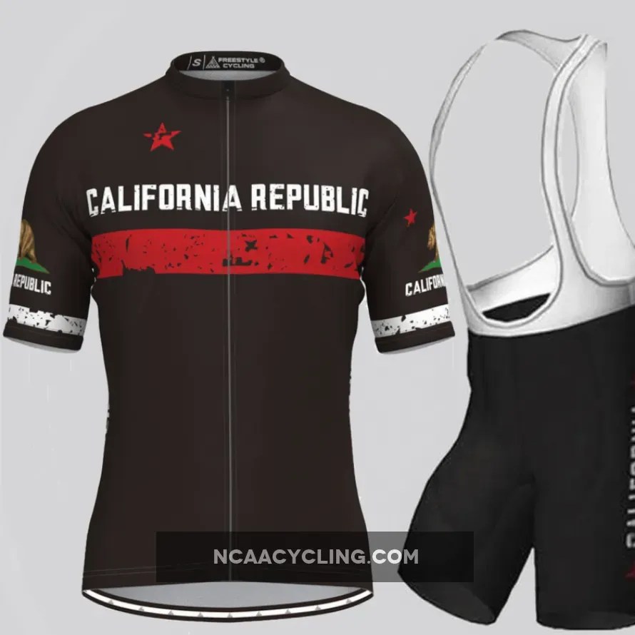 Men's Republic California Cycling Kit Black For Sale NCAA CYCLING
