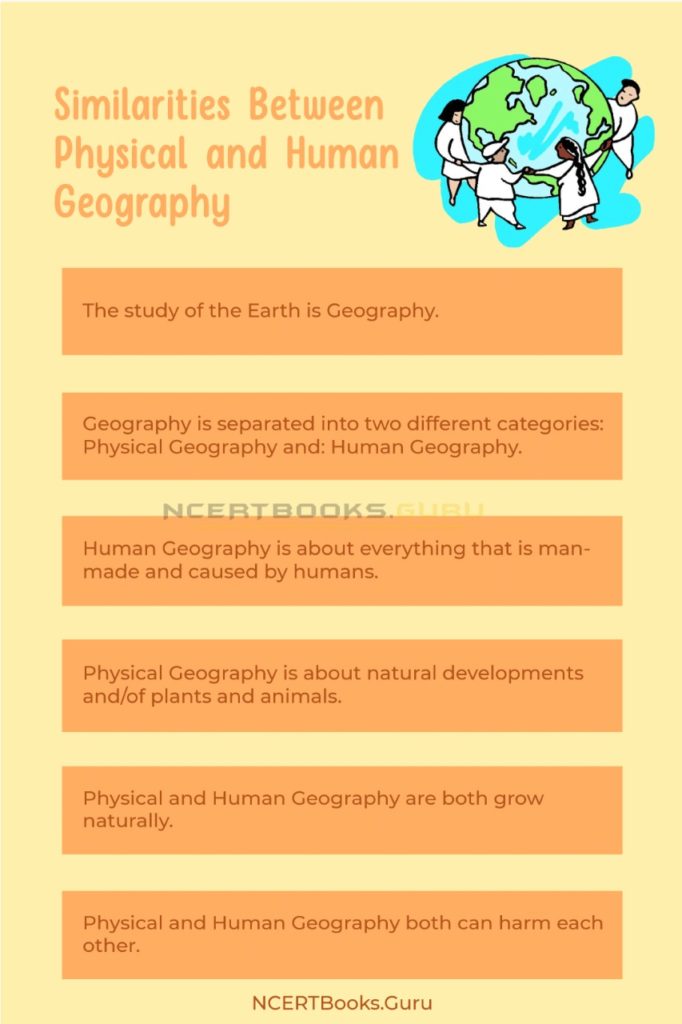 Difference Between Physical and Human Geography & Comparisons NCERT Books
