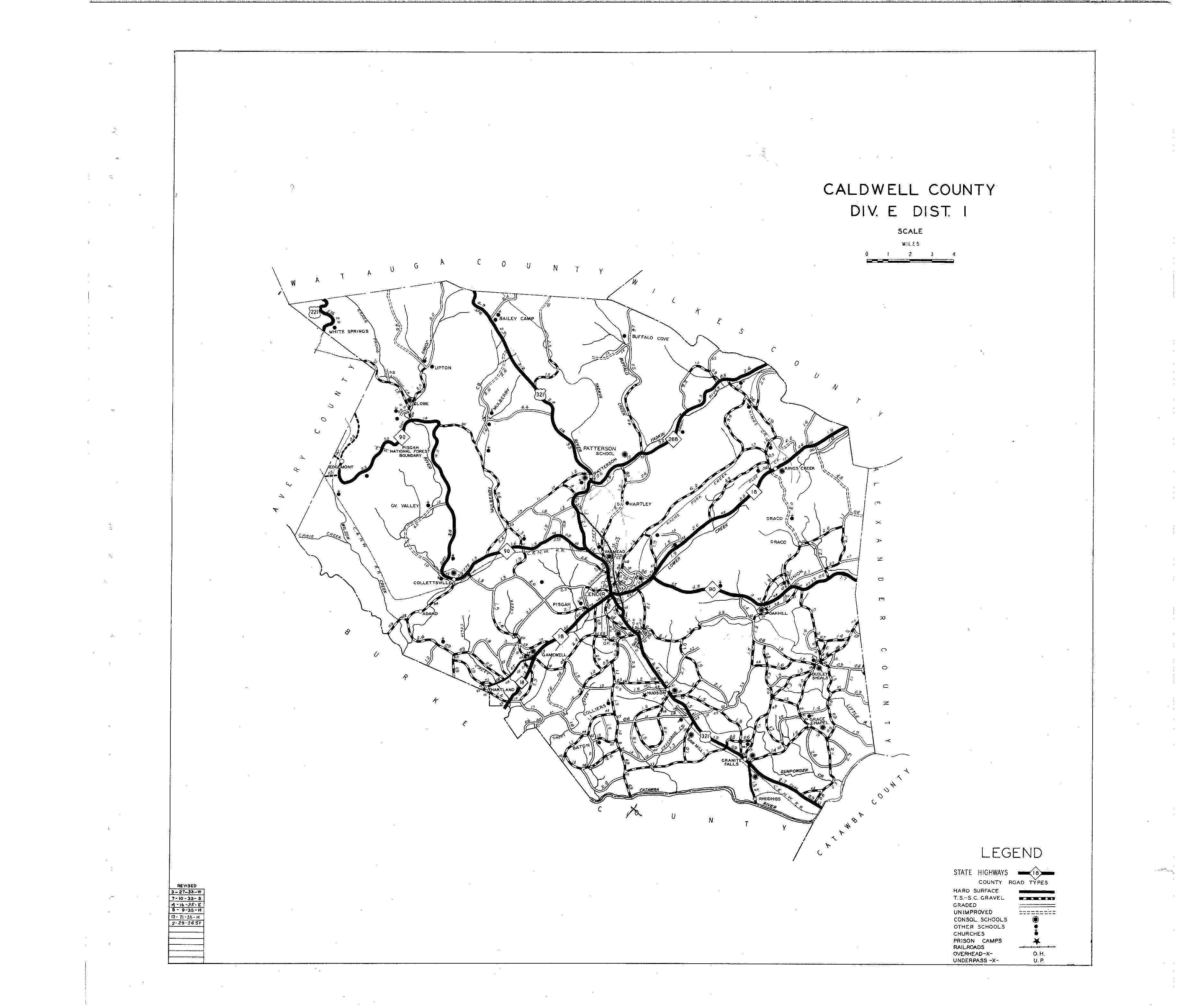 Caldwell County Maps
