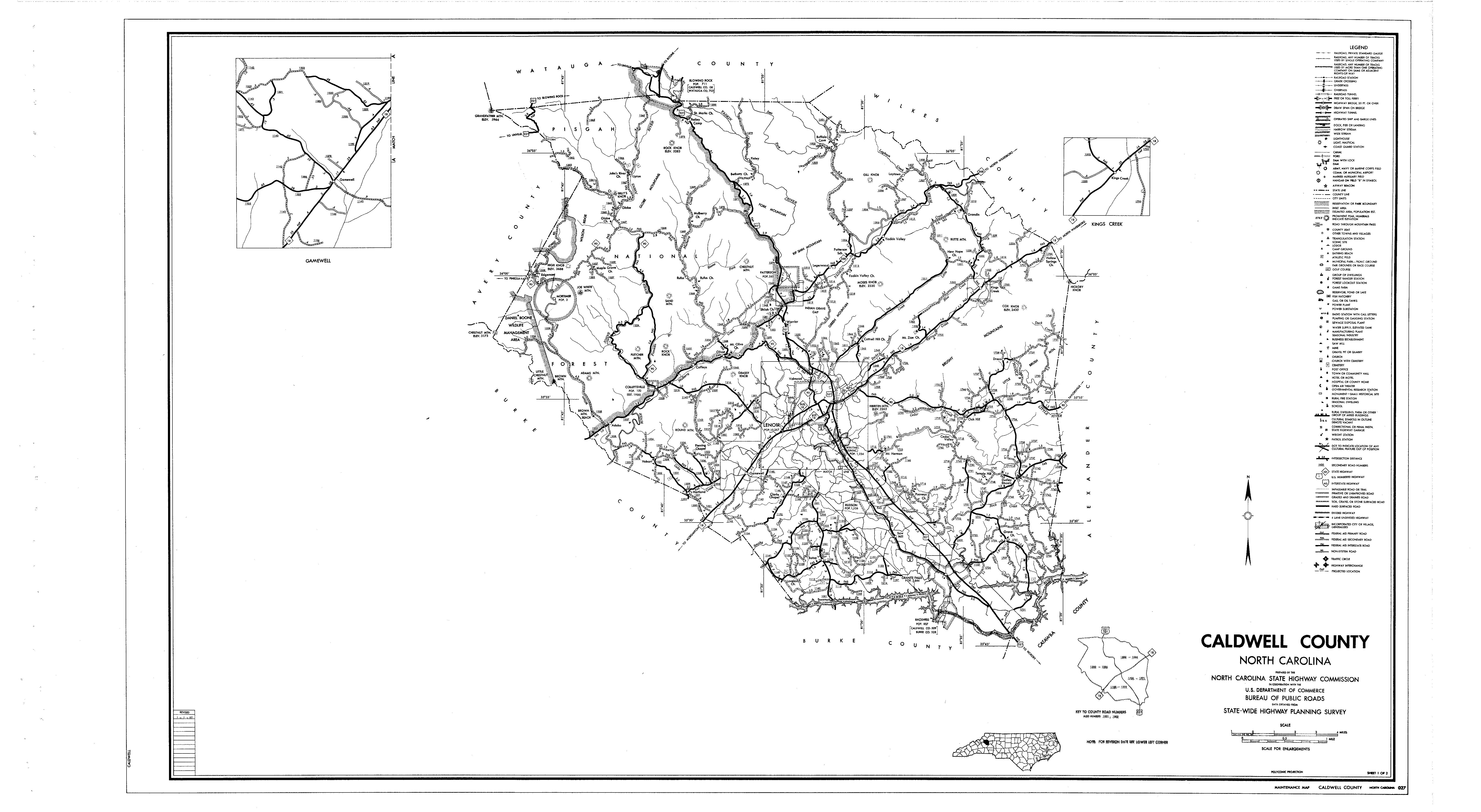 Caldwell County Maps