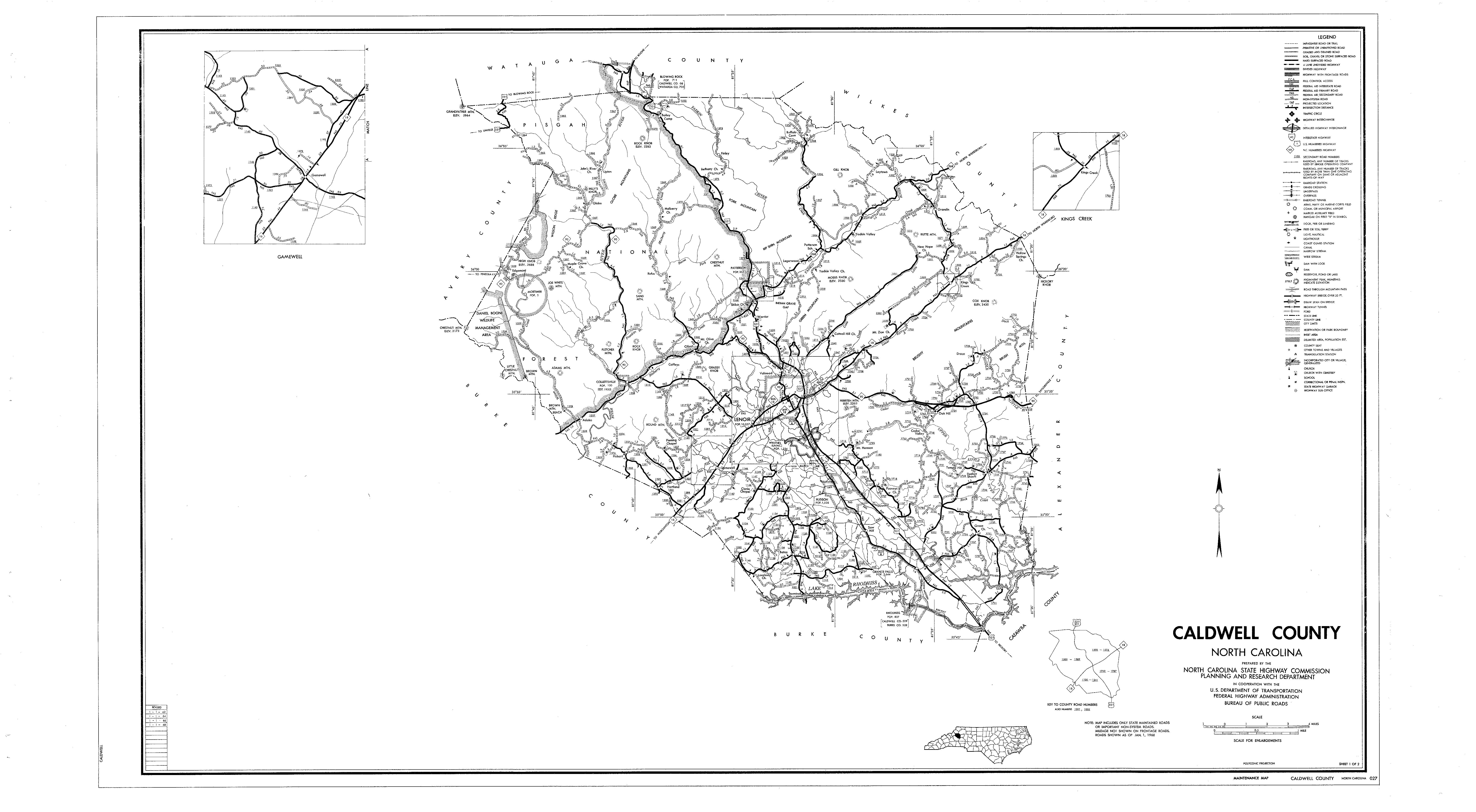 Caldwell County Maps