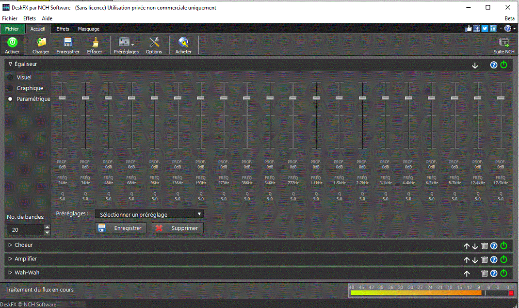 DeskFX Logiciel d'effets audio gratuit