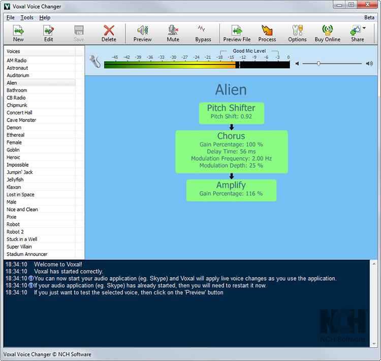 NCH Voxal Voice Changer Plus 1.25 Full NyusoftBlog