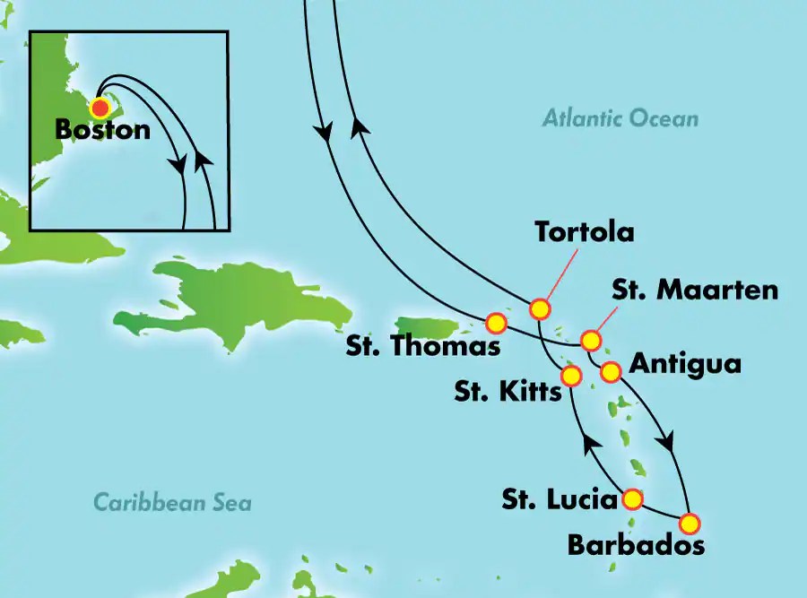 14Day Southern Caribbean from Boston Norwegian Cruise Line