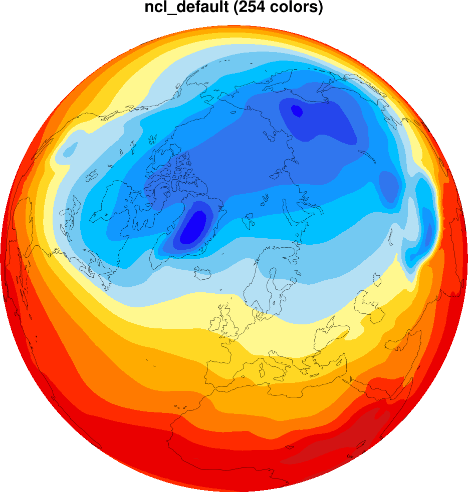 ncl_default color table