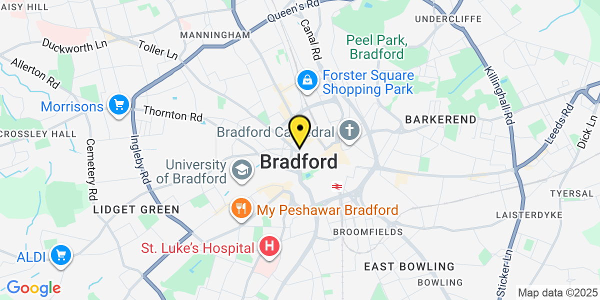 Bradford Royal Infirmary Parking Map