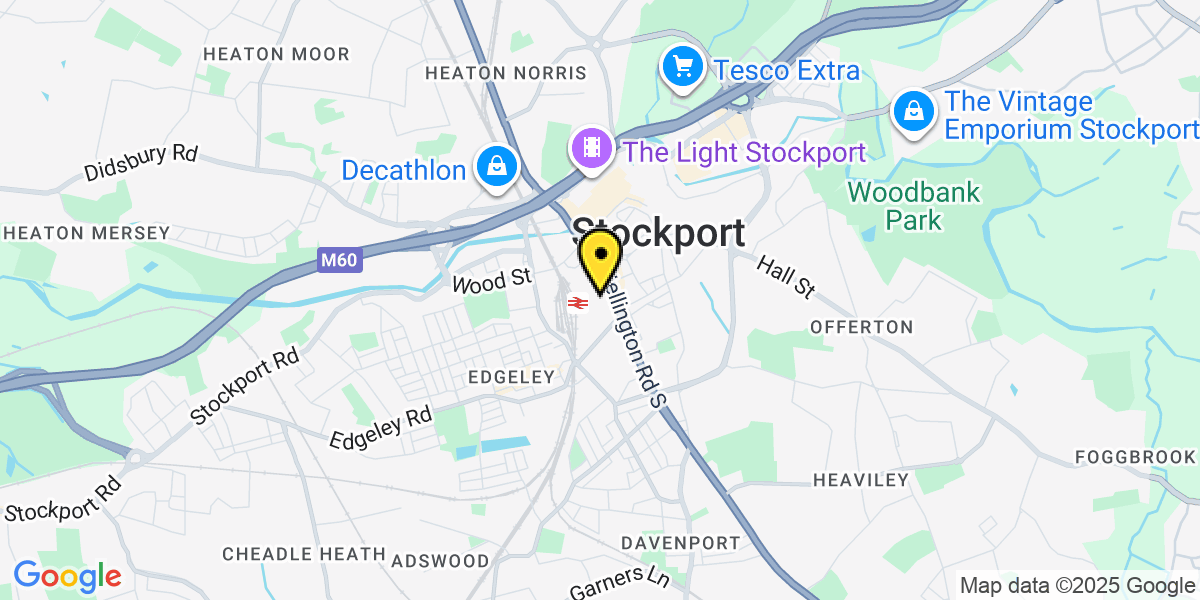Stockport Town Centre Map
