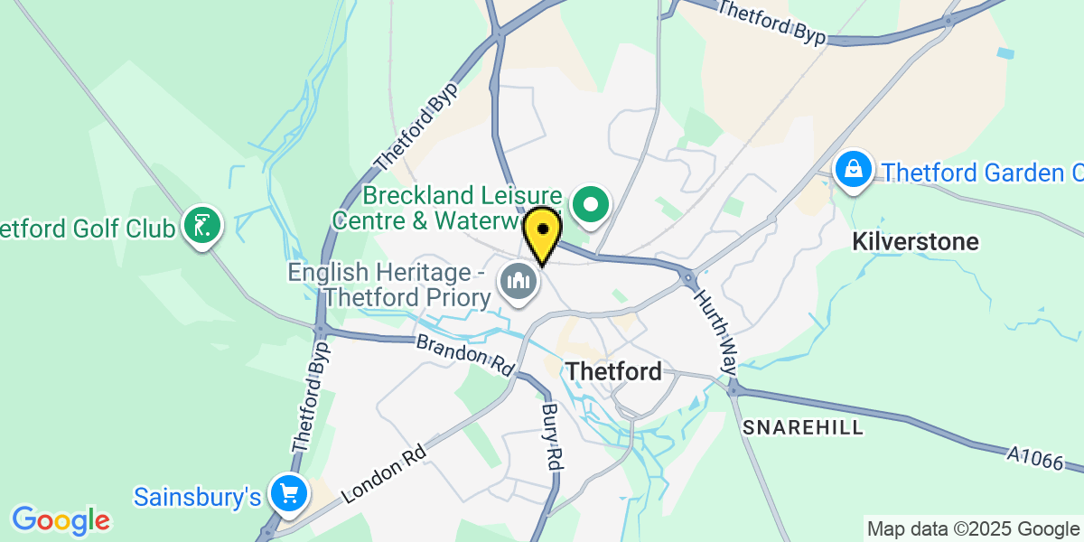 Thetford Town Centre Map