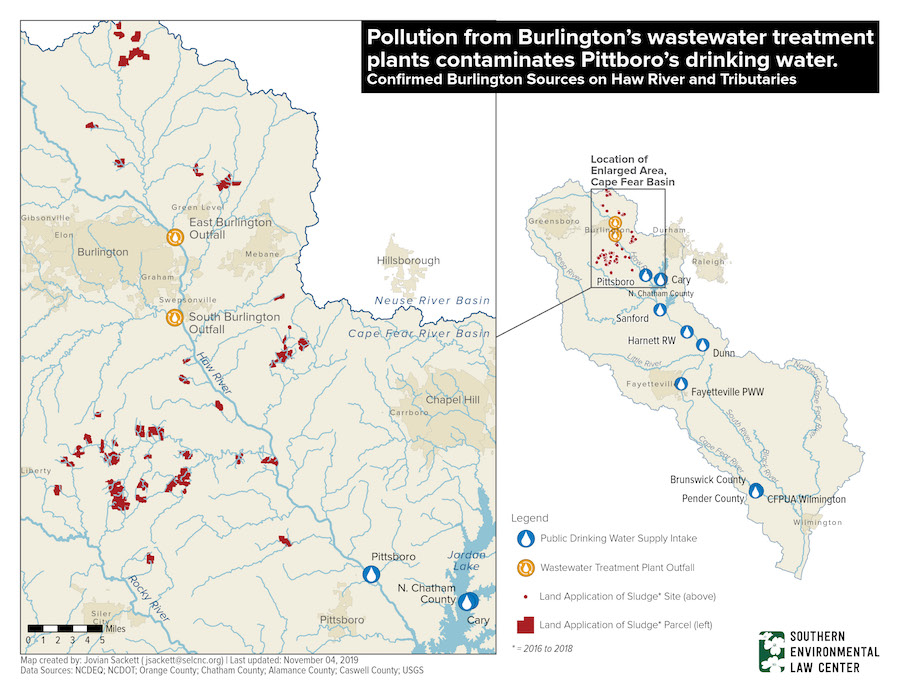 SELC plans to sue Burlington over PFAS, 1,4Dioxane pollution in