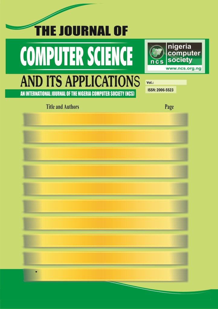 Nigeria Computer Society Journals of Computer Science
