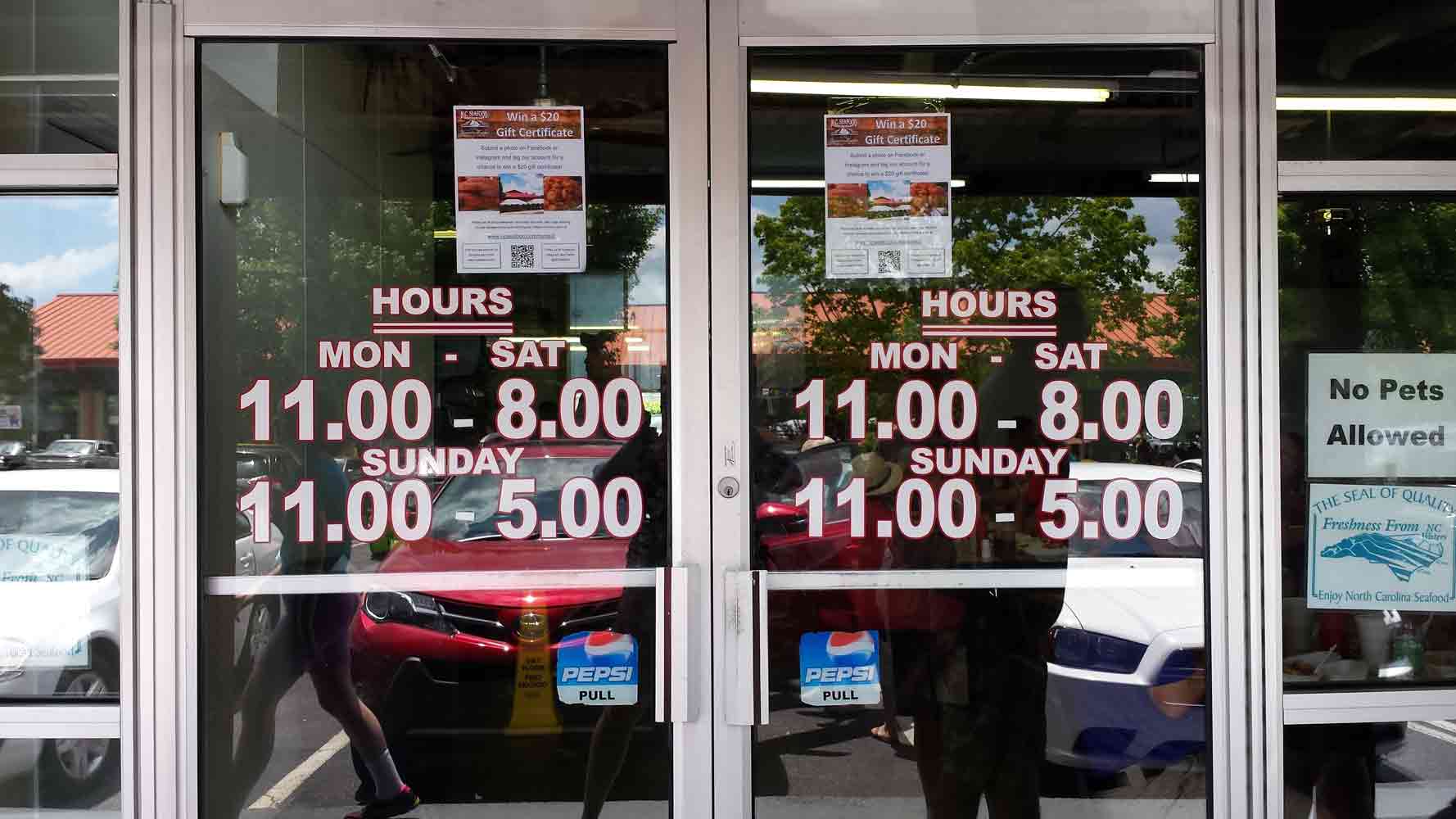 Seafood at the NC State Farmers Market