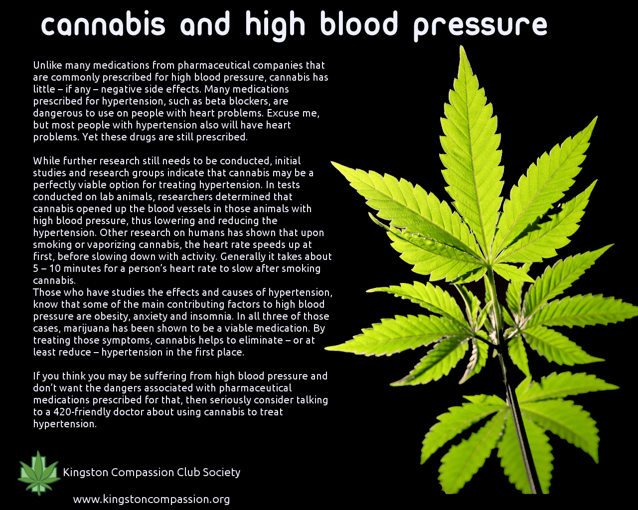 Effects of Marijuana on Blood Pressure. Does weed lower or increase
