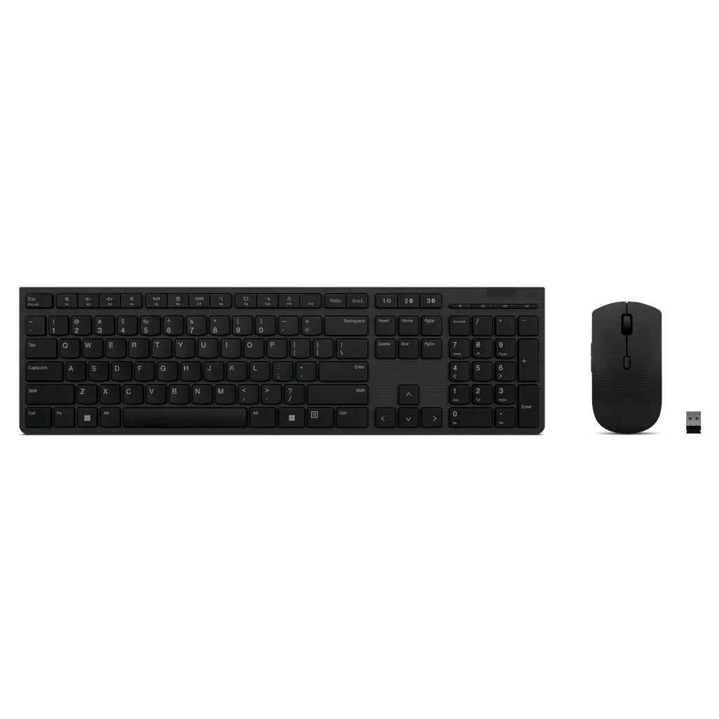 Lenovo Professional Wireless Rechargeable Combo Keyboard and Mouse