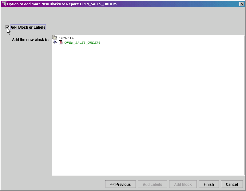 Report Entity Example List Report