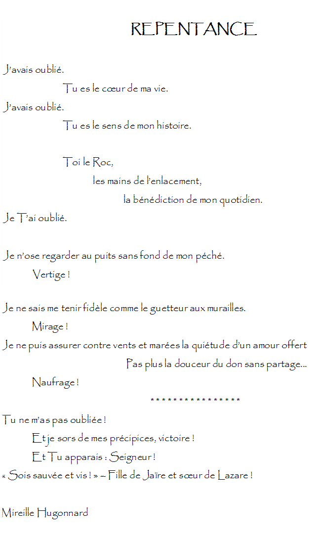 Les 7 étapes De La Repentance Communauté MCMS