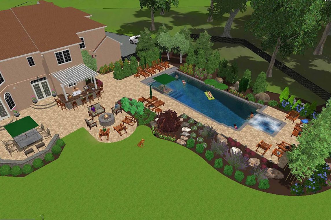 Rectilinear Pool and Spa in CrotononHudson, NY Neave Group