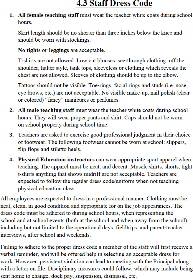 Dress Code Nebula Academy