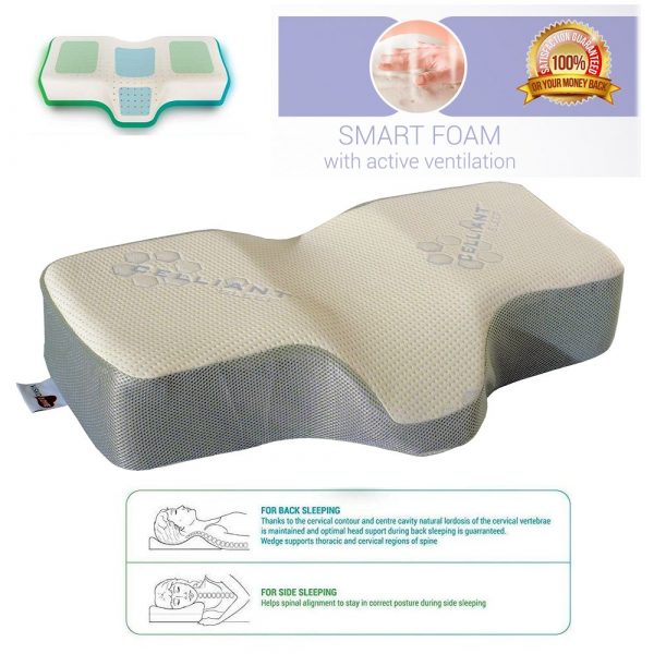 Memory Foam Cervical Pillow Functional Design & Visco Foam