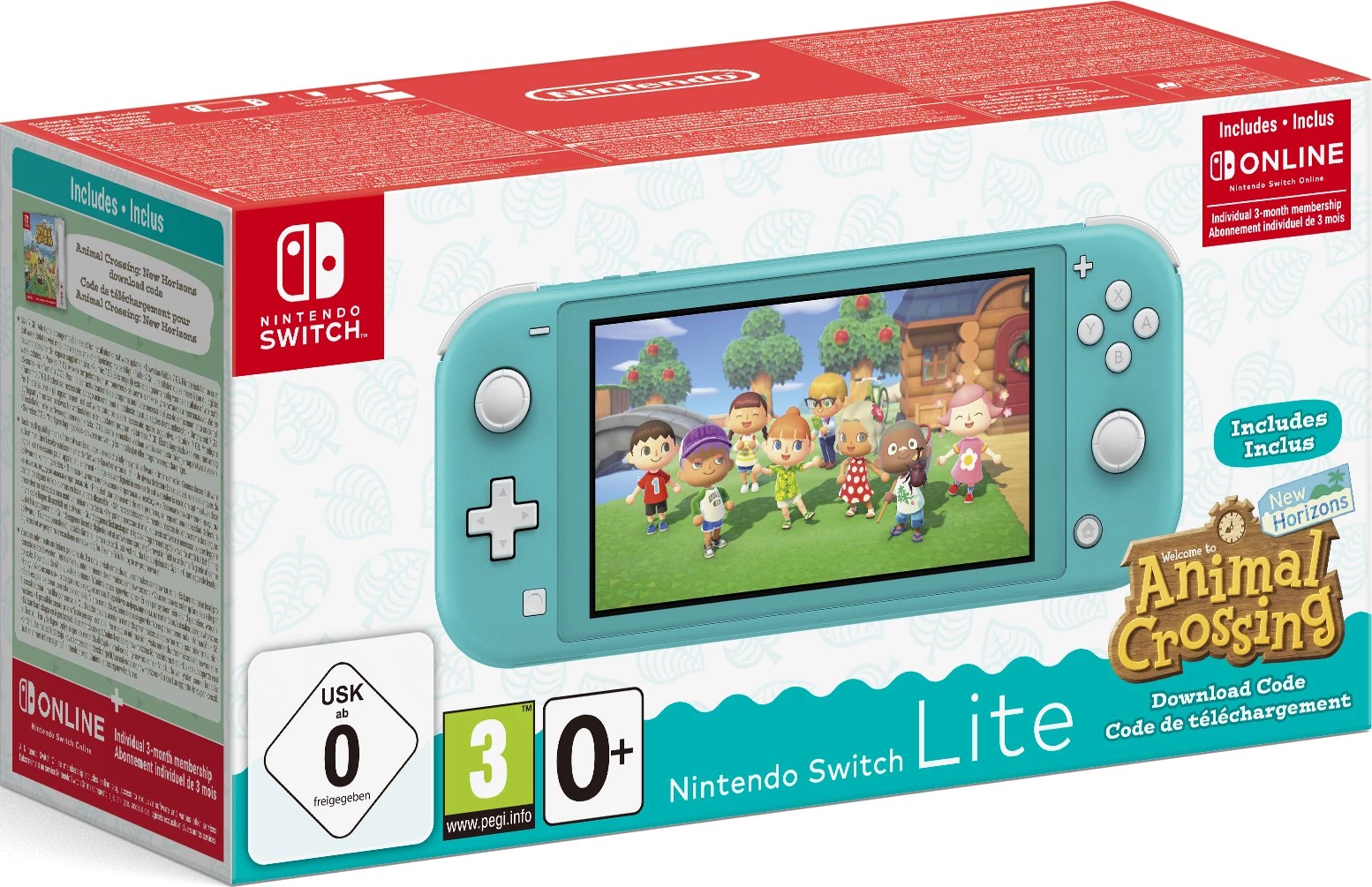 Nintendo Switch Lite + Animal Crossing (Turquoise) - Black Friday Aanbiedingen