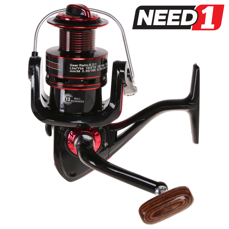 Fishing Reel 13BB Gear Ratio 5.21 Line Capacity 0.30/195, 0.35/145