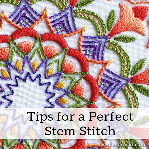 The Perfect Stem Stitch