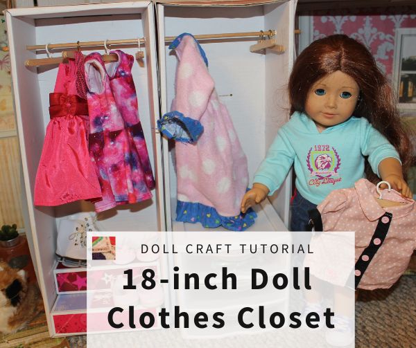 DIY Doll Clothes Closet How to make a Closet for 18 inch Dolls