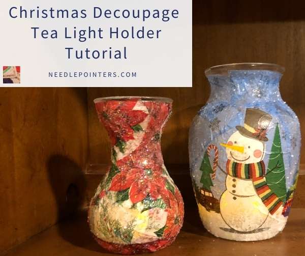 DIY Decoupage Candle Holders for Tea Lights (Dollar Tree Craft