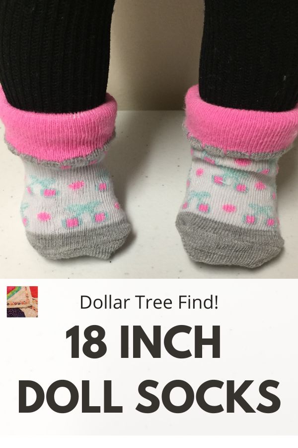 18 Inch Doll Socks Dollar Tree Find