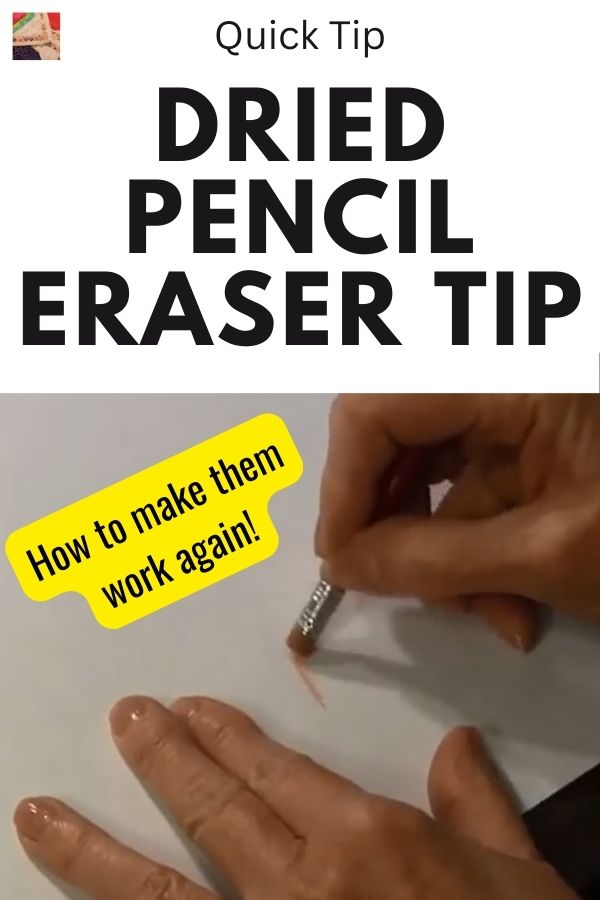 How to Make Dried Pencil Erasers Work Again (Quick Tip)