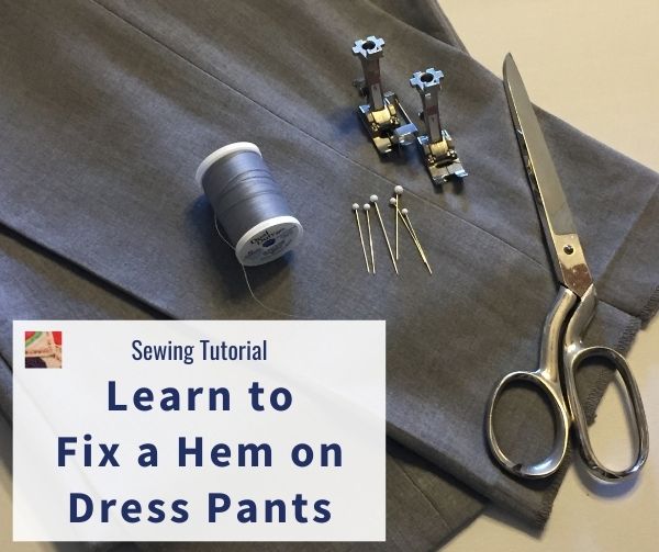 How to Mend How to Fix a Hem on Dress Pants