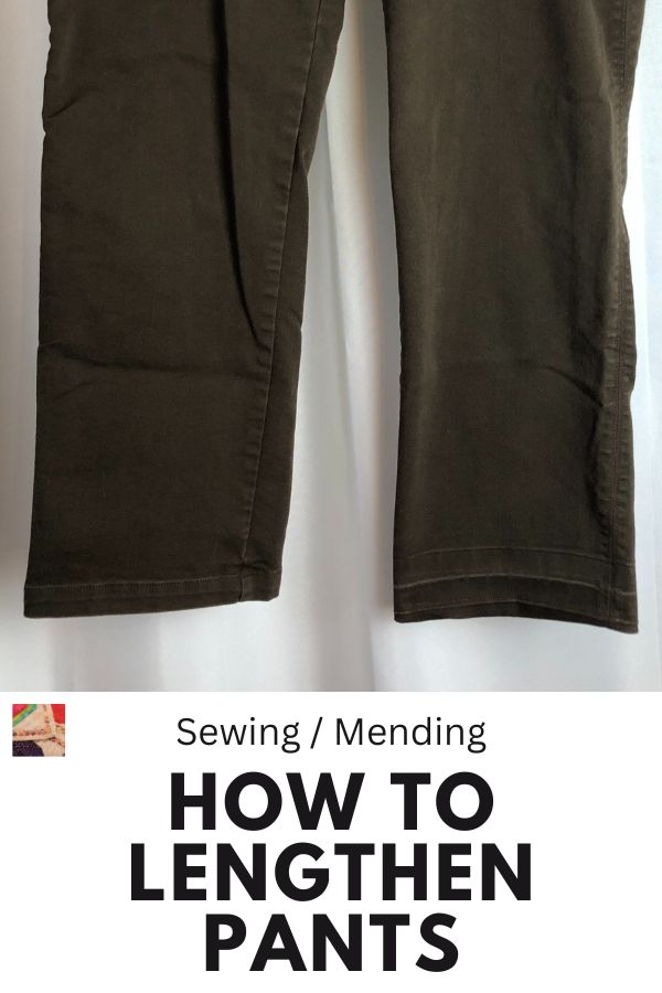 How to Lengthen Pants That are Too Short (YouTube Tutorial