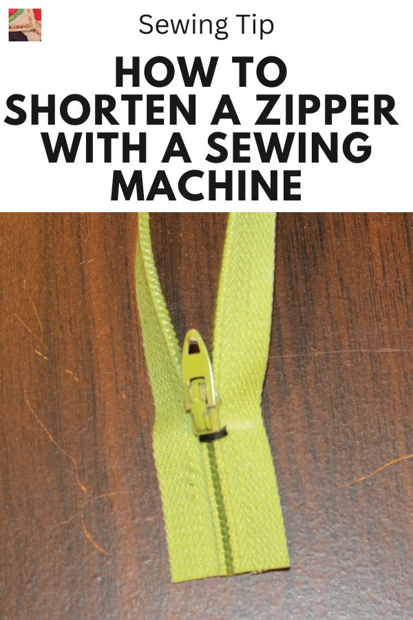 How to Shorten a Zipper with a Sewing Machine
