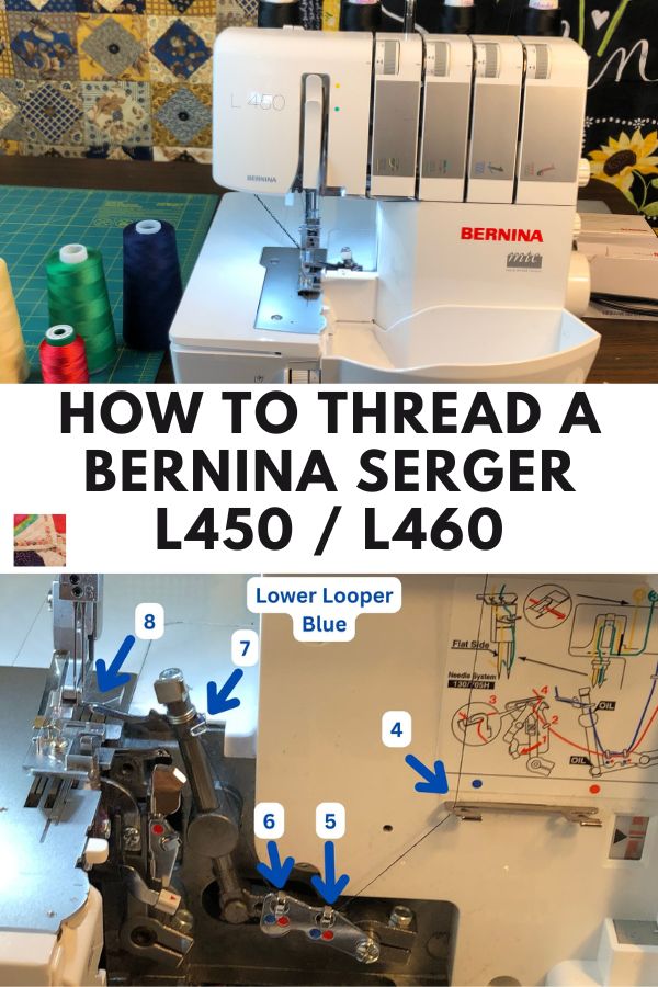 The BEST tutorial on How to Thread an Overlocker, the Bernina L450 or