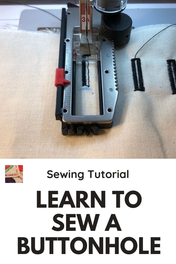 How to Sew a Buttonhole (Bernina 3A Foot)