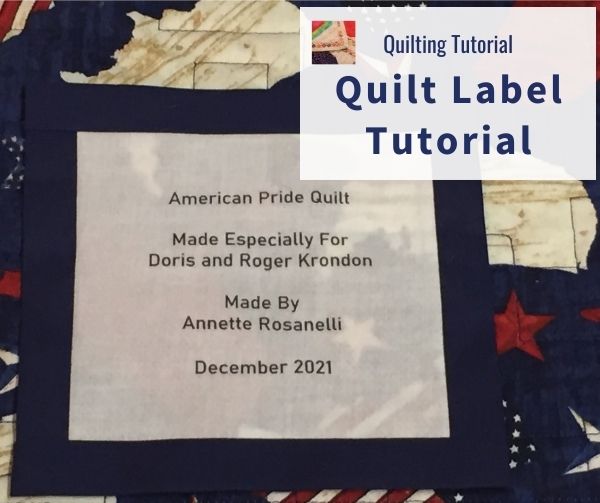 How to Make Quilt Labels with Inkjet Printer