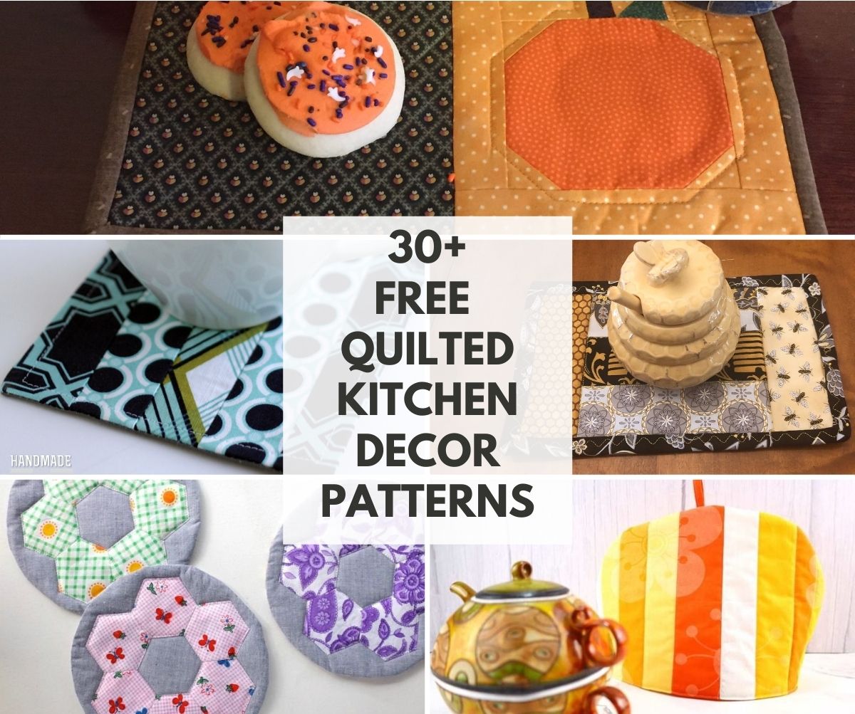 Useful Quilted DIY Kitchen Decor and Other Kitchen Projects
