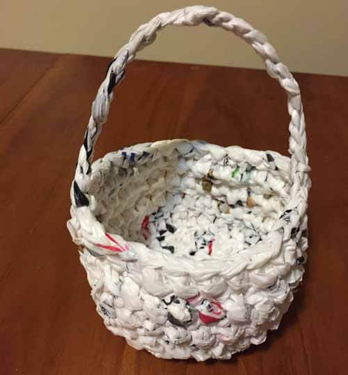 FREE Upcycled Crocheted Easter Basket Pattern