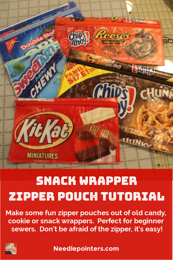 Snack Wrapper Zipper Pouch Tutorial