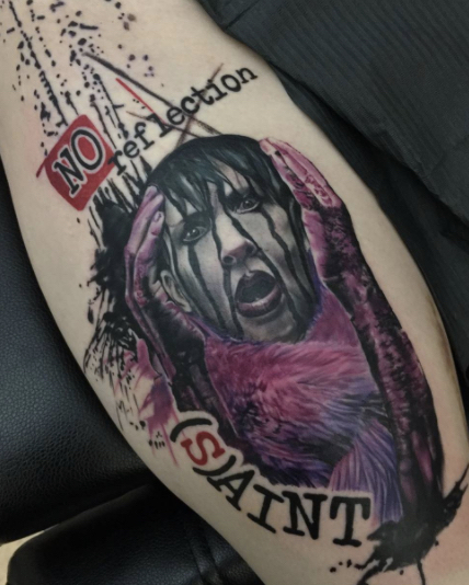 Best 45 Marilyn Manson Fan Tattoos - Nsf - Music Magazine 534_x_428_jpg