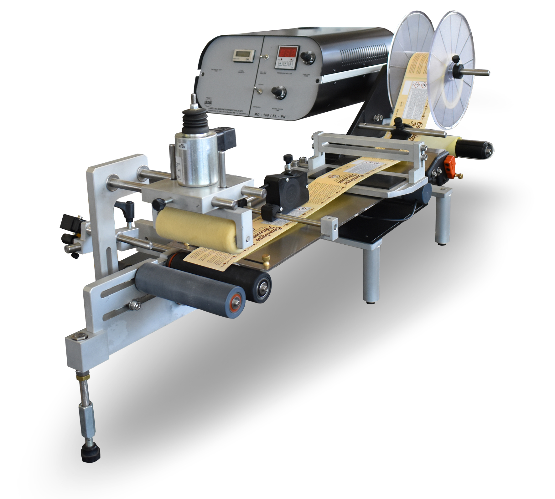 Semi Automatic label machine for round and flat products Neetwk