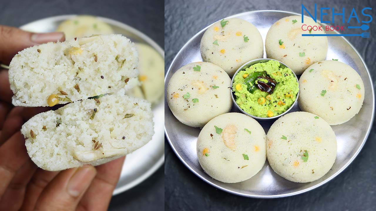 Instant Rava idli recipe How to make rava idli Tadka rava idli