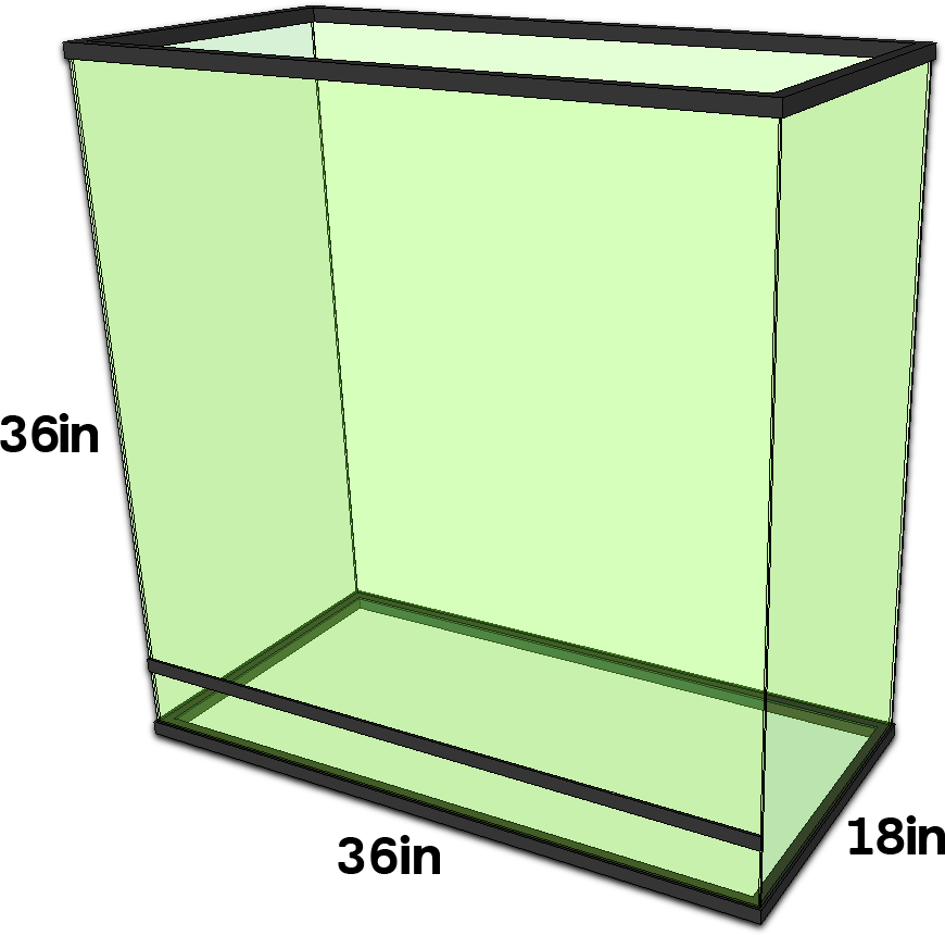 NEHERP Vivarium Builder 36x18x36 Enclosure