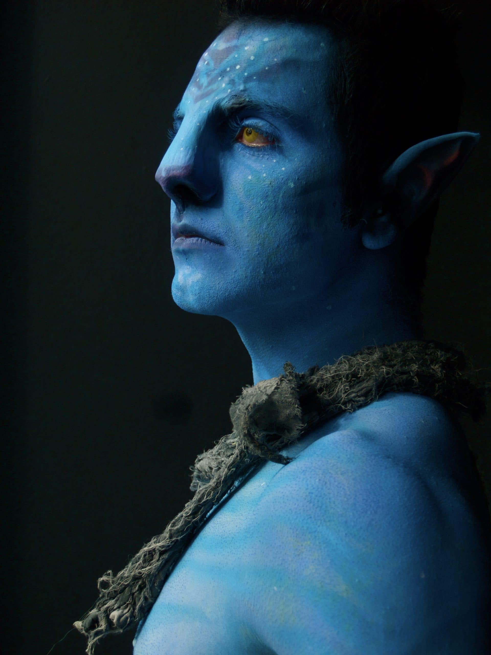 Body painted avatar costume fancy dress tutorial for events circus