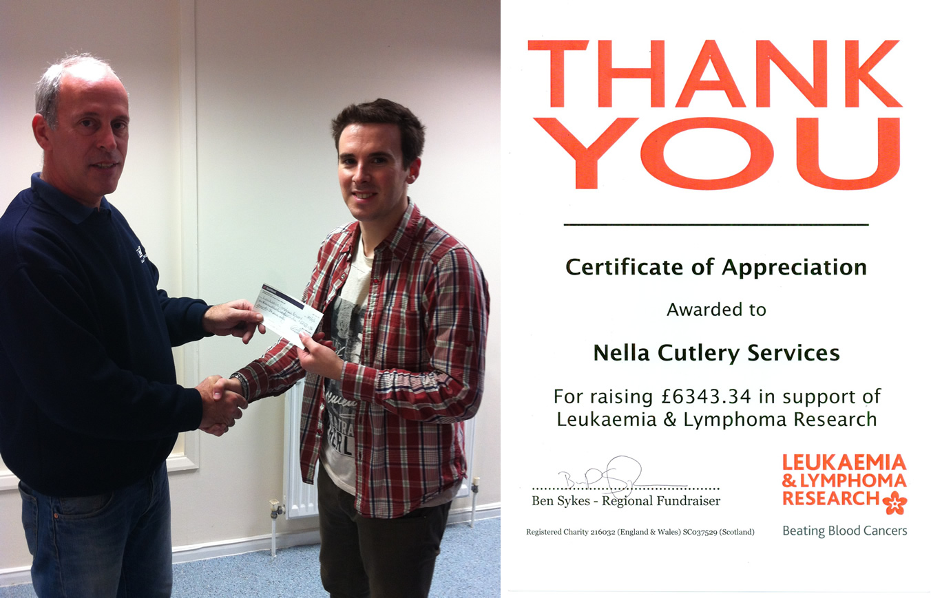 Nella Charity Golf Day for Leukaemia Lymphoma Research Nella Cutlery