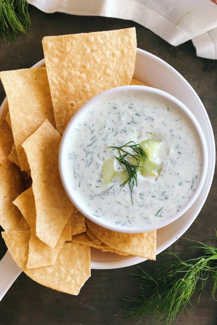 easy Fresh Cucumber Dill Dip easy and fresh!