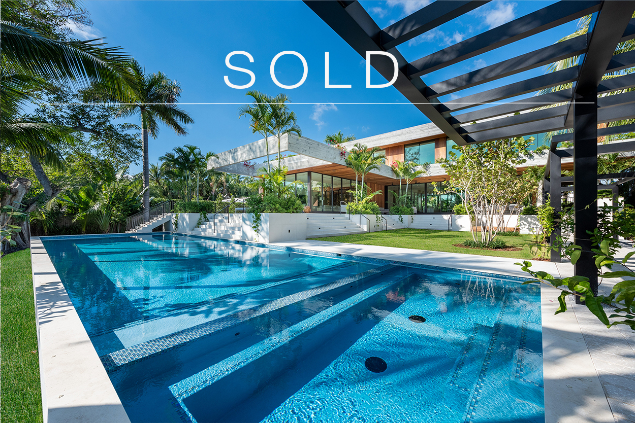 SOLD 18,500,000 Waterfront Mansion on Sunset Islands in Miami Beach