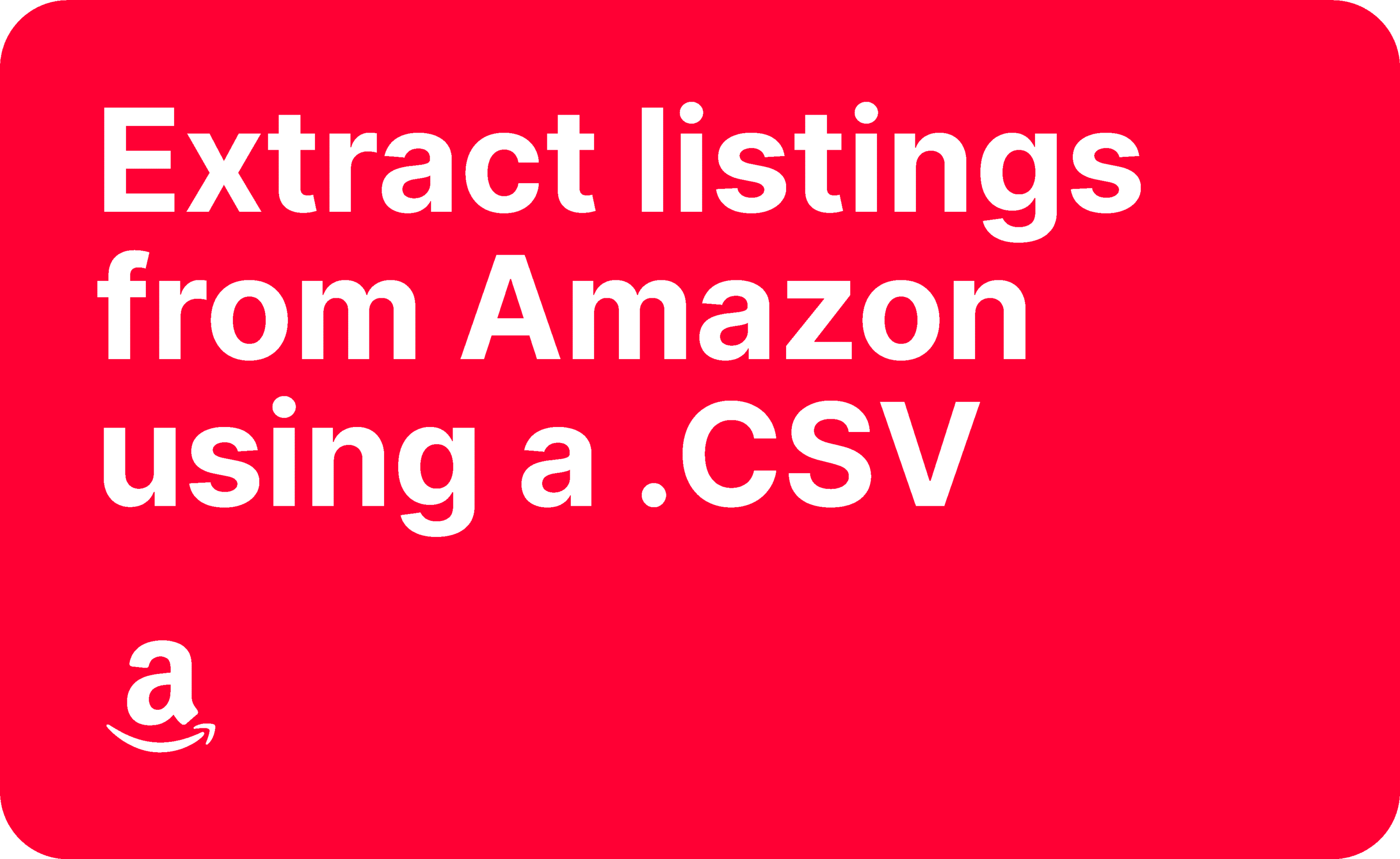 Amazon .csv export extract listings from Amazon Nembol