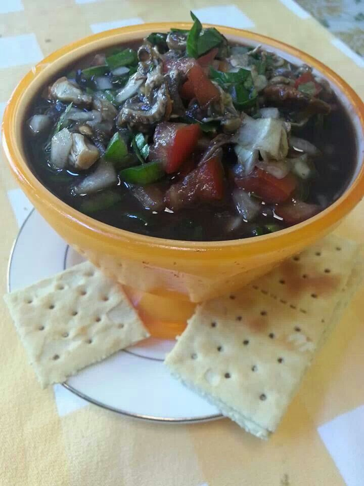 Black clam ceviche seriously, it's a taste explosion! Fer Unfiltered