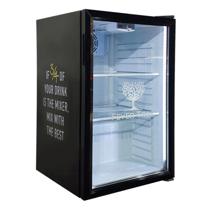 Drink And Food Table Top Glass Door Display Fridge